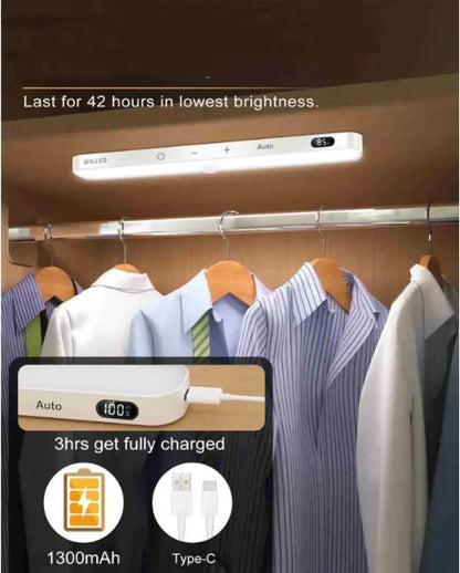 SmartGlow Motion Sensor Cabinet Light with Battery Display