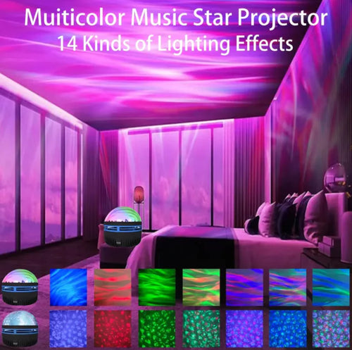 LED Star Galaxy Projector Lamp with Rotating Magic Ball