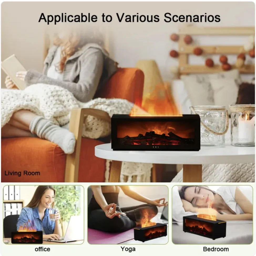 3D Flame Aromatherapy Diffuser & Humidifier