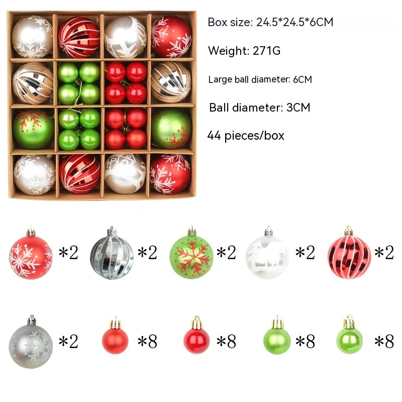 Colorful Christmas Ornament Ball Set